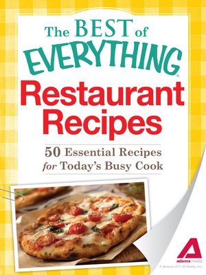 cover image of Restaurant Recipes